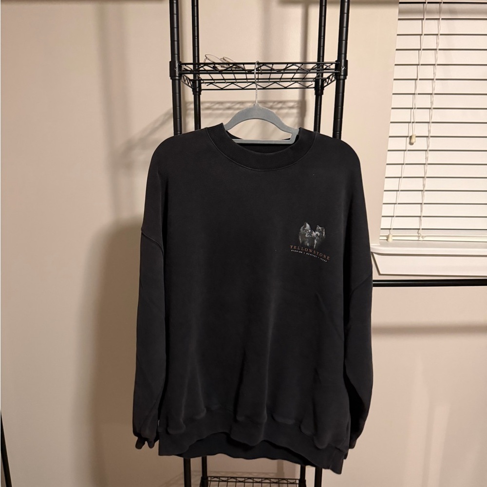 Abercrombie & Fitch Black Crewneck Sweater